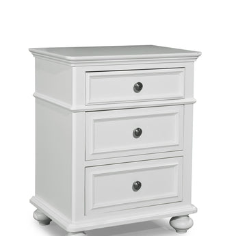 Madison - Night Stand - Natural White Painted Finish