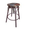 Antique Stool With Iron Base Multicolor - Adjustable Height at Quality Home Furniture Mesquite
