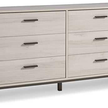 Socalle - Six Drawer Dresser - Vinyl-Wrapped - Light Natural
