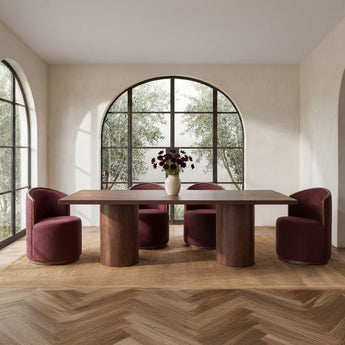 Hadley - Dining Table Large - Warm Brown