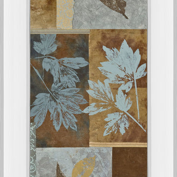 Fusion Panel I By Jeni Lee - Mirror Framed Print Wall Art - Light Brown