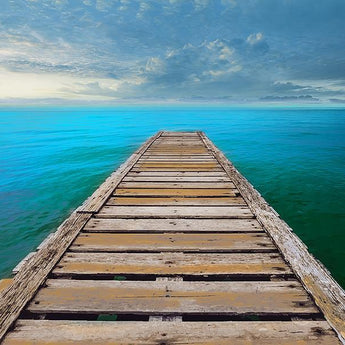 Ocean So Blue By Mike Calascibetta - Blue
