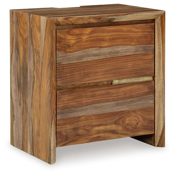 Dressonni - Two Drawer Night Stand - Brown