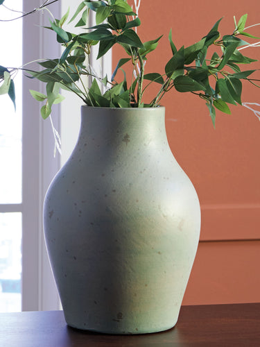 Baychester - 13" Vase - Antique Green