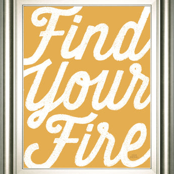 Positivity VI By Laura Marshall - Framed Print Wall Art - Orange