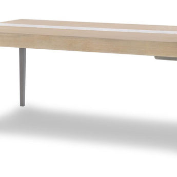 Biscayne - Complete Leg Table With Stone Insert - Malabar With Alabaster Fronts