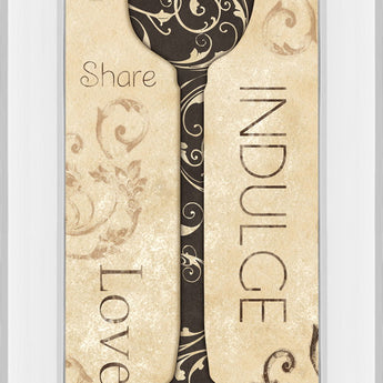 Indulge By Dee Dee - Mirror Framed Print Wall Art - Beige