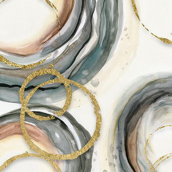 Gold Elasticity I By Nan (Framed Small) - Beige