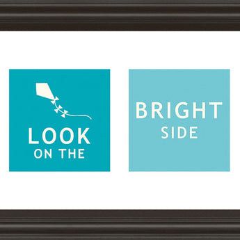 Words Of Kindness I By The Vintage Collection - Framed Print Wall Art - Blue