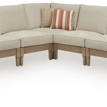 Clare View - 5-Piece Outdoor Sectional - Beige