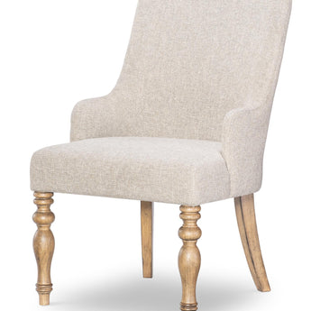 Vintage Market - Upholstered Arm Chair (Set of 2) - Barnwood Oak