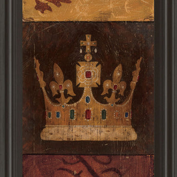 Regal Panel I By Avery Tillmon - Framed Print Wall Art - Dark Brown