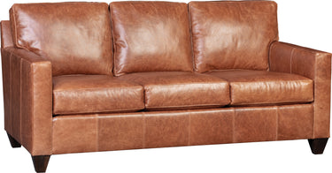 Mayo 3488 Series Contemporary Sofa with Track Arms - Leather