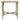 Baldwin - Rectangular Marble Top Side Table - White And Gold