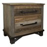 Loft 2 Drawer Nightstand Two Tone Gray / Brown - Accent Nightstands at Quality Home Furniture Mesquite