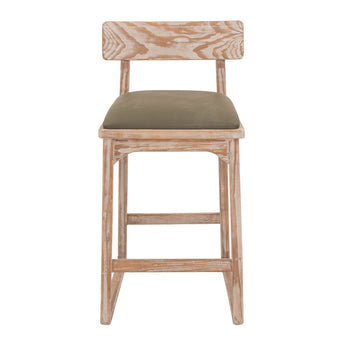 Balam - 24" Upholstered Barstool (Set of 2) - Light Brown