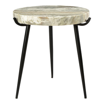 Brinley - Mesa decorativa de mármol - Beige
