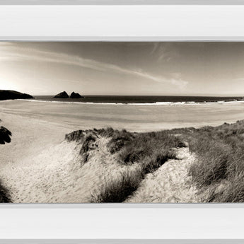 The Wind In The Dunes Il By Noah Bay - Mirror Framed Print Wall Art - Dark Gray