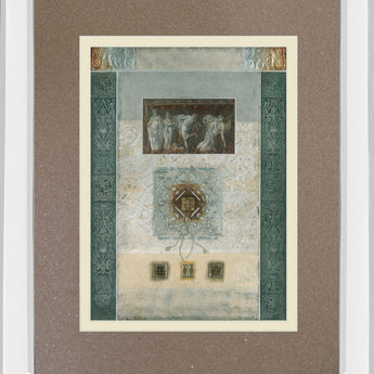 Romanesque I By Douglas - Mirror Framed Print Wall Art - Light Brown