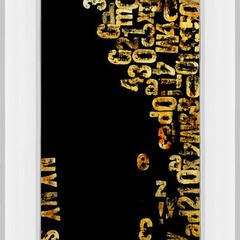 Stock I By Erin Ashley - Mirror Framed Print Wall Art - Black