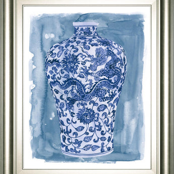 22x26 Ming Vase I By Melissa Wang - Blue