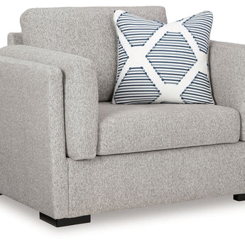 Evansley - Chair And A Half - Pewter