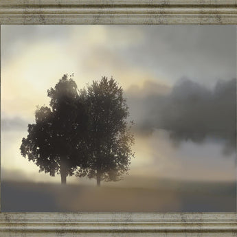 Tranquil Dawn - 28" x 34" Framed Wall Art - Gray