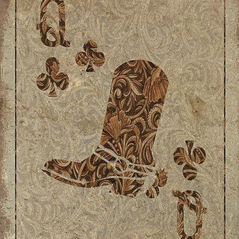 Old Wild West Queen By Cindy Jacobs (Framed Small) - Light Brown