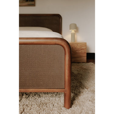 Rye - Queen Bed - Warm Brown
