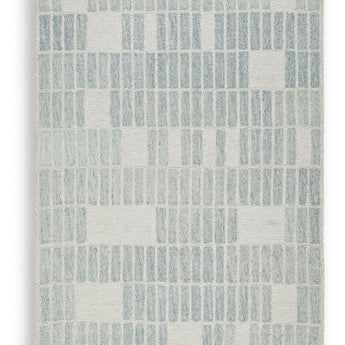 Dylanton - 5' x 7' Rug - Ivory / Blue