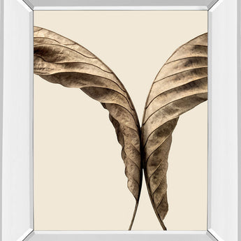 Turning Leaves Il By Jeff Friesen - Mirror Framed Print Wall Art - Dark Brown