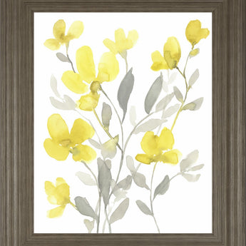 22x26 Yellow & Grey Garden I By Jennifer Goldberger - Yellow