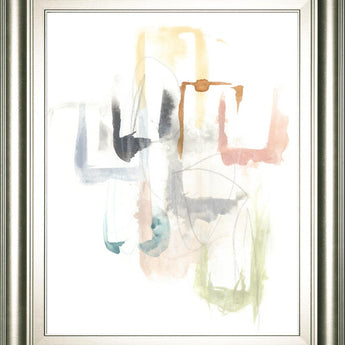 22x26 Pastel Windows I By June Erica Vess - Pearl Silver