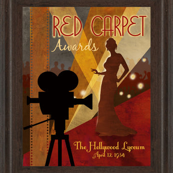 Red Carpet Awards By Conrad Knutsen - Framed Print Wall Art - Red