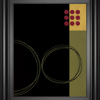 Circular Zone Il By Fernando Leal - Framed Print Wall Art - Black