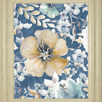 22x26 Indigo Beautiful I By PatriciaPinto - Blue