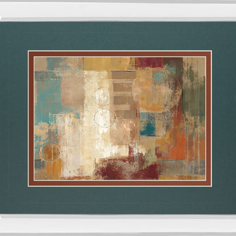 Oriental Trip Crop By Silvia Vassileva - Mirror Framed Print Wall Art - Dark Gray