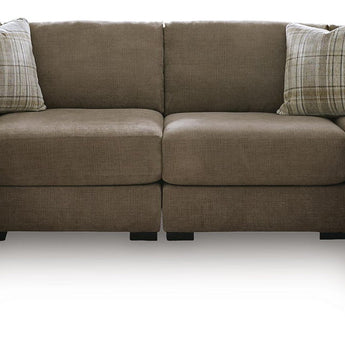 Camellia-Court - 4-Piece Double Chaise Sectional - Coffee