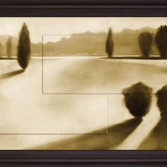 Golden Glide - 28" x 34" Framed Wall Art - Beige