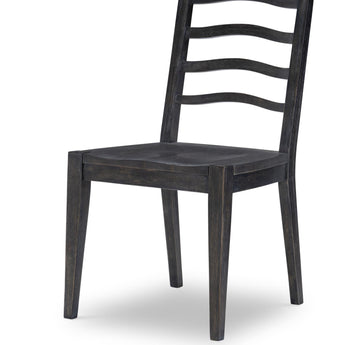 Halifax - Ladder Back Chair (Set of 2) - Flax And Java
