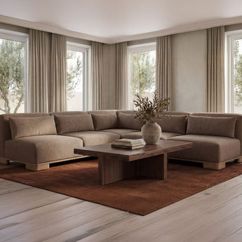 June - Corner Chair - Dark Brown