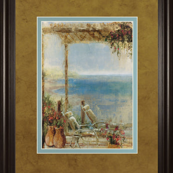 Ocean Retreat Il By Stiles - Framed Print Wall Art - Light Brown