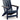 East Beach - Adirondack Chair - Black / Beige