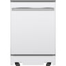 GE 24" Portable Dishwasher, White - GPT225SGLWW