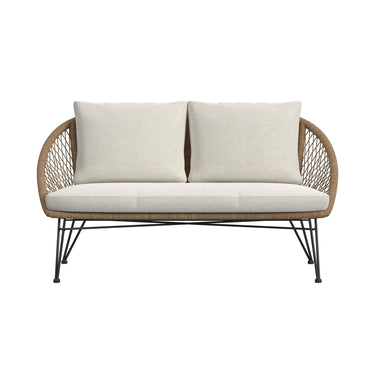 Grace - Conjunto de 4 asientos para exterior - Beige/Natural