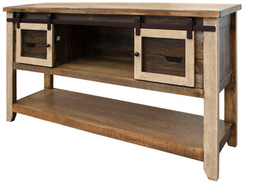 Antique Sofa Table With 4 Drawers Multicolor - alternate view