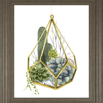 22x26 Wild Terrarium IV By Grace Popp - Green