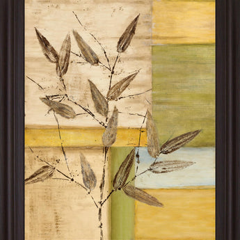Branch Echo - 28" x 34" Framed Wall Art - Beige