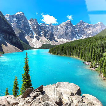 Moraine Vista Tempered Glass - Blue / Green