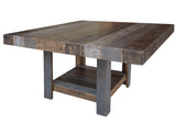 Loft 54" Square Table Two Tone Gray / Brown - Dining Tables at Quality Home Furniture Mesquite